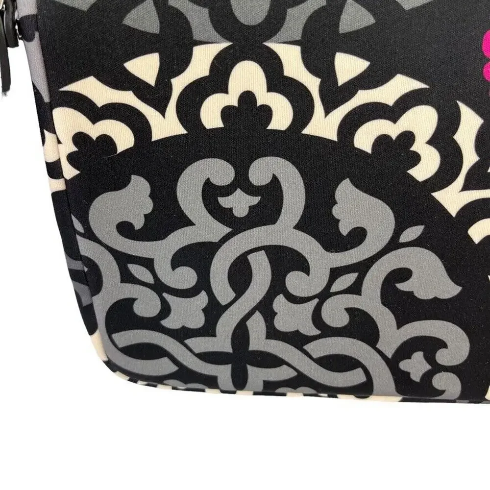 Vera Bradley Canterberry Magenta Black Neoprene Tablet Cover Case Padded 8 x 10